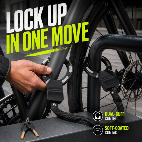 Flexible Chain Lock for Bikes, Scooters & Helmets