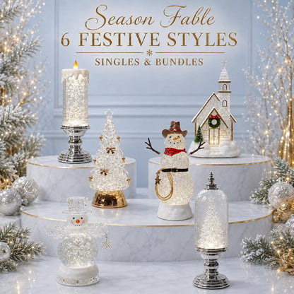 Illuminated Musical Christmas Snow Globe Lantern