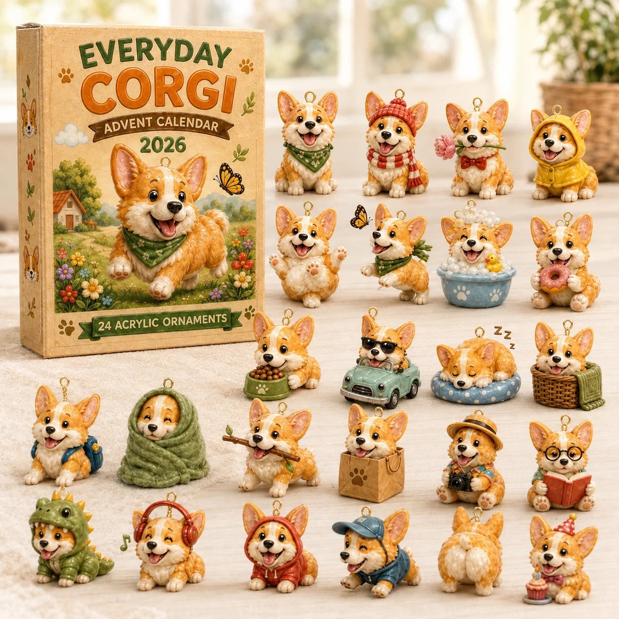 🔥50% Off Last Day🔥 - ✨Everyday Corgi Advent Calendar 2026 - 24-Day Festive Countdown