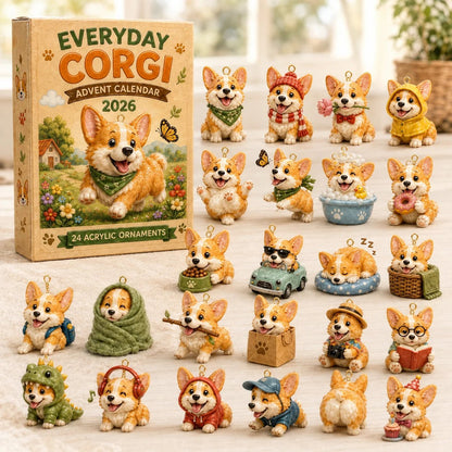 🔥50% Off Last Day🔥 - ✨Everyday Corgi Advent Calendar 2026 - 24-Day Festive Countdown