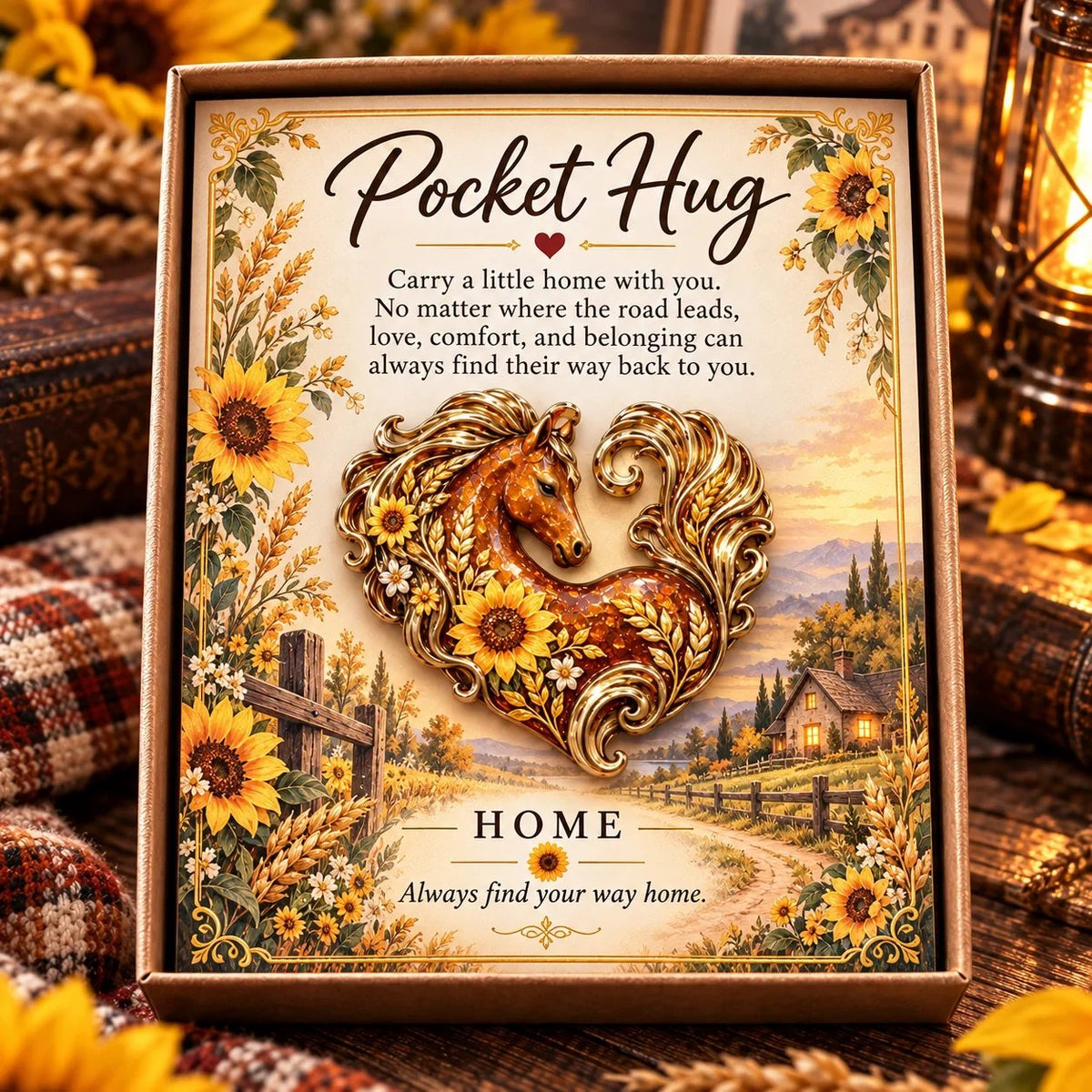 🐴 Horse Heart Pocket Hug | A Little Keepsake with a Heartfelt Message Card 💝