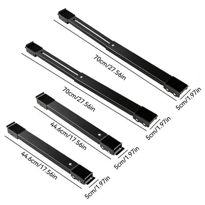 2-Pack Adjustable Heavy-Duty Appliance Moving Dollies – Lockable Roller Stands for Washer & Dryer