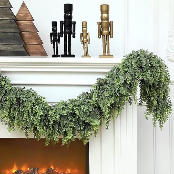 🎉⛄2025 Christmas Artificial Cypress Leaf Vine Wreath🎄