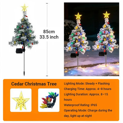 🎄 Solar Christmas Tree Path Lights | 5 Outdoor Styles