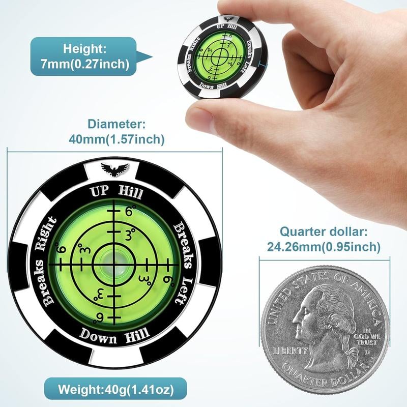 🎁Last Day Promotion 49% OFF🔥Golf Hat Clip Ball Marker with High Precision Green Reading Aid Golf Accessories for Men Women