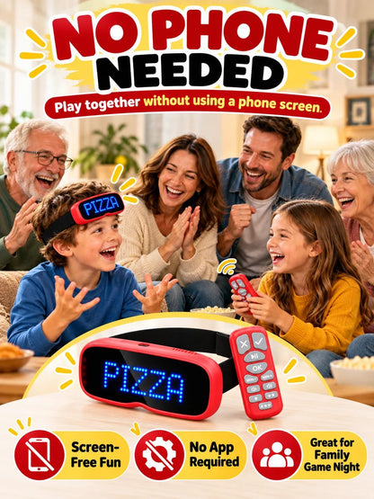 🎉 Party Fun Deal – LED Headband Guessing Game Set 💡 Interactive Charades Challenge for Kids & Adults at Family Game Nights ✨