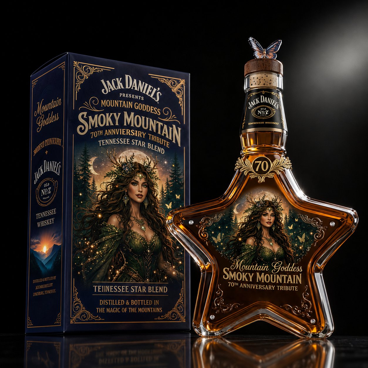 The Mountain Goddess Star-Shaped Decanter: Smoky Mountain Tribute Edition