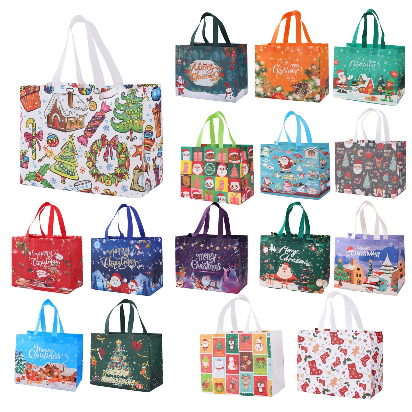 🎉🔥Christmas Early Discount 49% Off🔥 Christmas Gift Bags Large Reusable Tote Bags