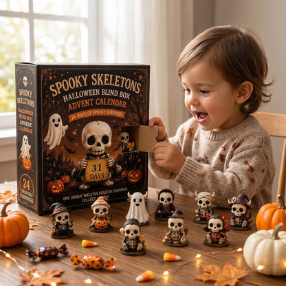 💀 2026 Halloween Cute Skeletons Halloween Advent Calendar