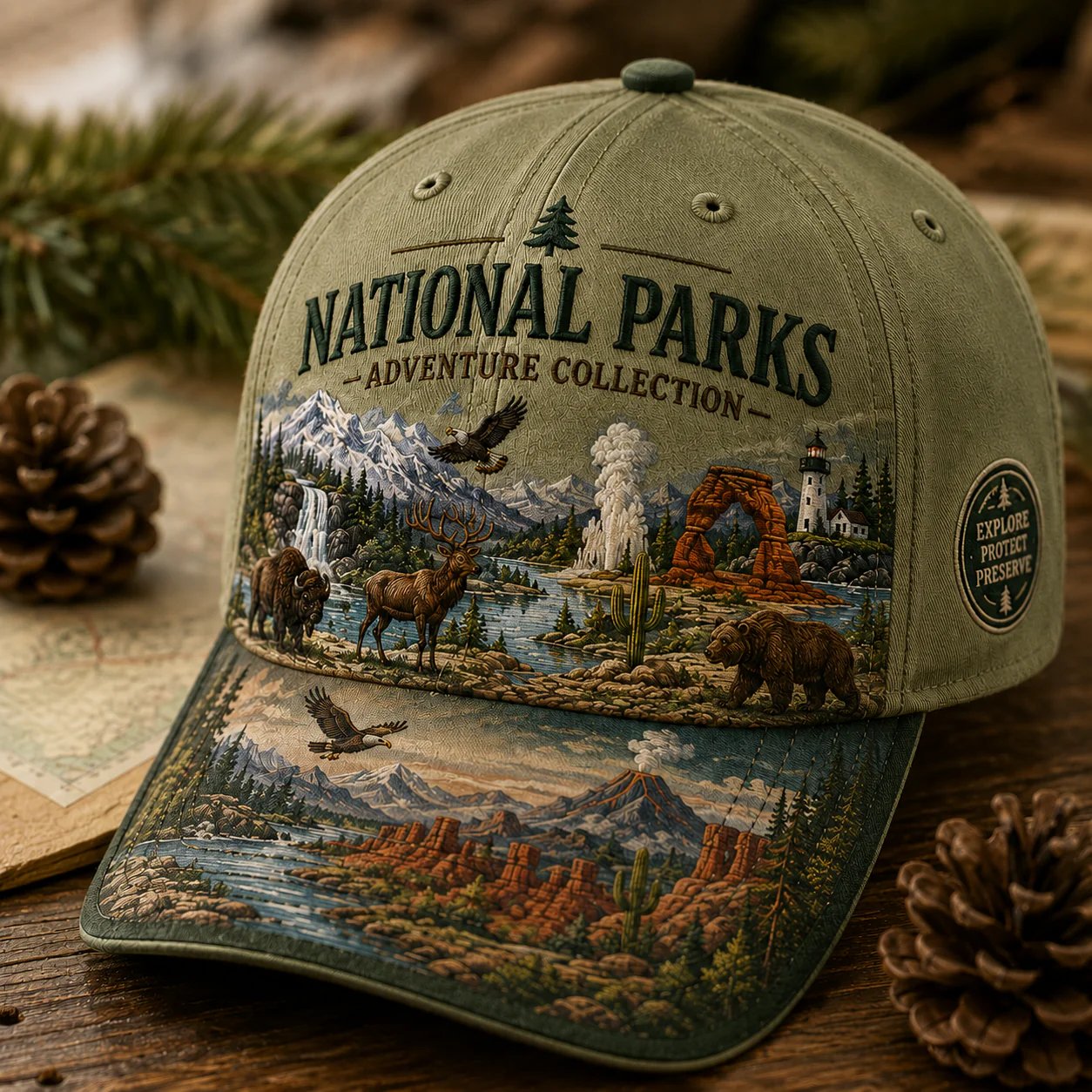 🔥 Last Day Promo: 49% OFF - 🏞️National Park Adventure  Cap