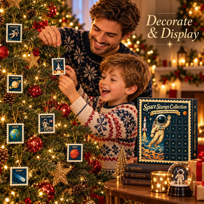Cosmic Galaxy Advent Calendar – 24 Acrylic Space Stamp Ornaments