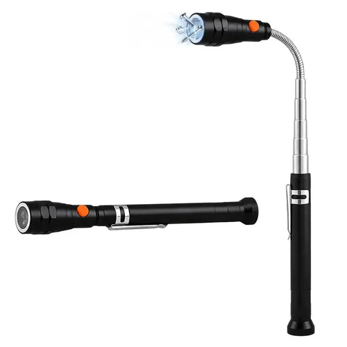 🔦Extendable Magnetic Pickup Tool with LED Flashlight, Telescoping Magnet Retriever for Car Repair