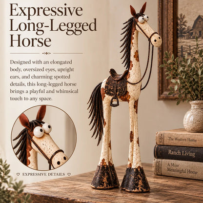 🤠🐴 Whimsical Western Cowboy & Horse Figurines