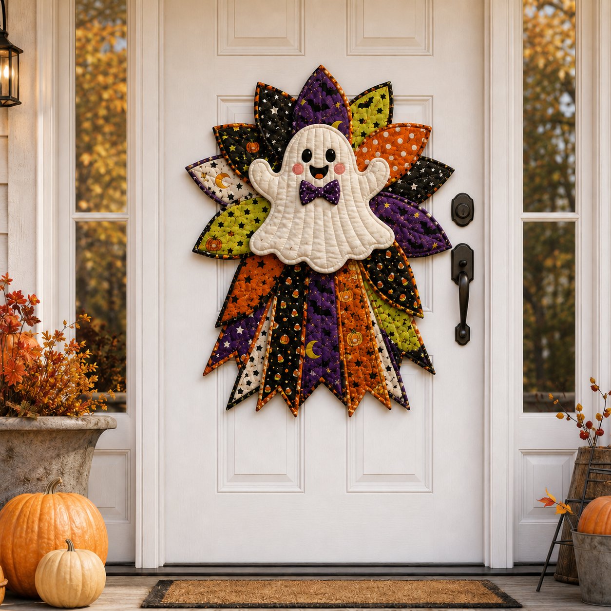 ⏳ Last Day 49% OFF – 🎃 Beginner-Friendly Oversized Halloween Character Quilted Door Hanger Sewing Kit | Complete Kit with All Tools & Step-by-Step Guide Included 💕