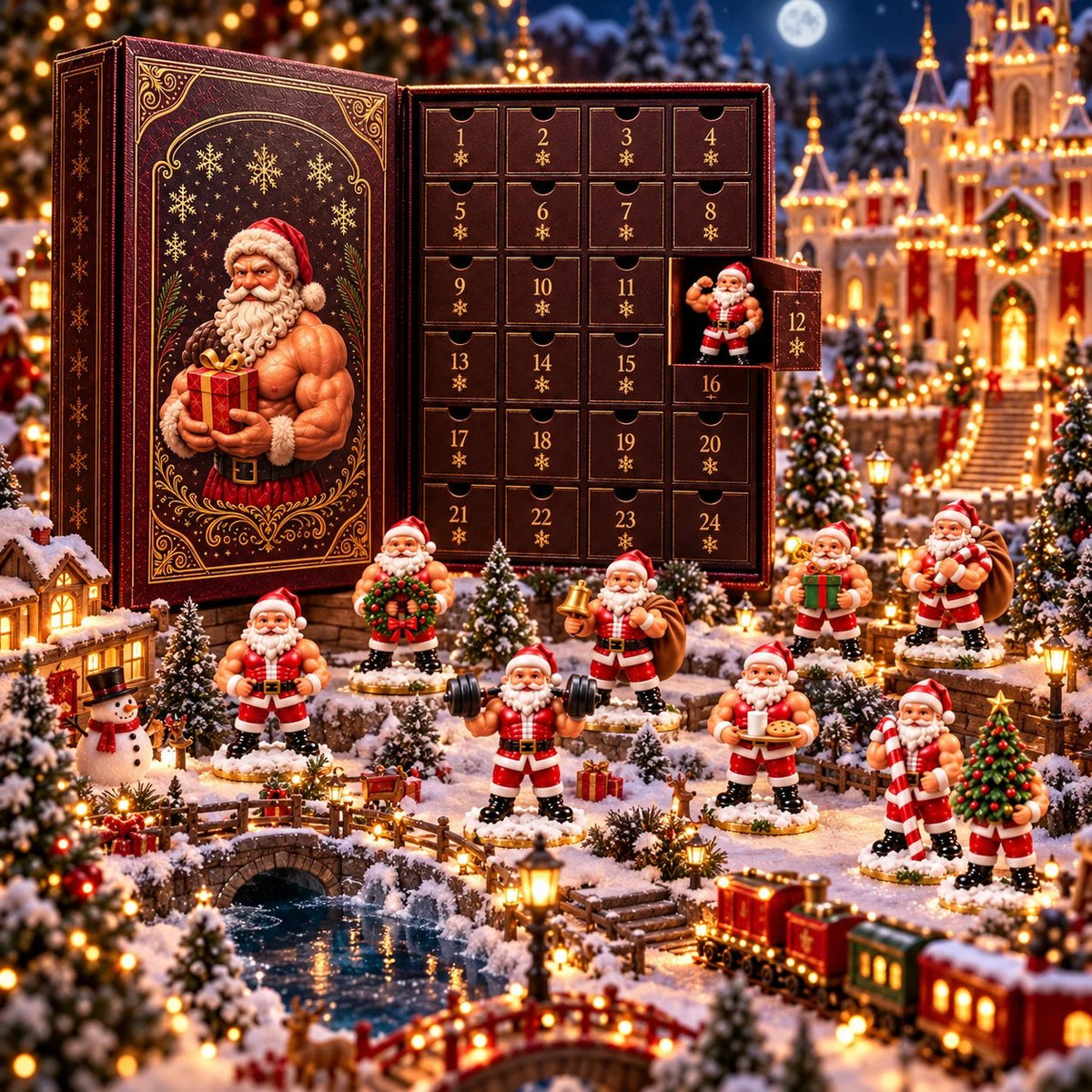 💪🎅 Santa Strength 24-Day Countdown Advent Calendar 2026