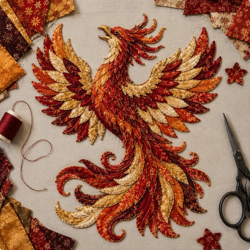 ⏳ Last Day 49% OFF – 🌙 Beginner-Friendly Mythic Wilds DIY Layered Patchwork Art Kit | Complete Kit with Patterned Fabrics, Sewing Materials & Step-by-Step Guide Included 💕