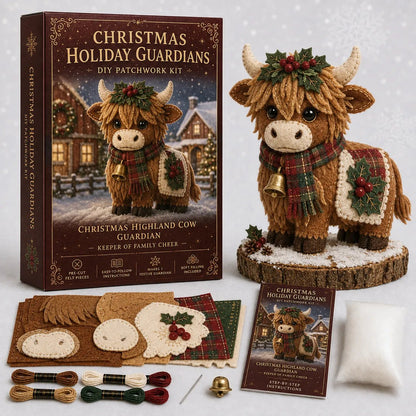 ⏳ Last Day 49% OFF – 🎄Beginner-Friendly Christmas Holiday Guardian Felt Patchwork Kit Collection | Complete Kit with Pre-Cut Felt, Embroidery Materials & Step-by-Step Guide Included 💕