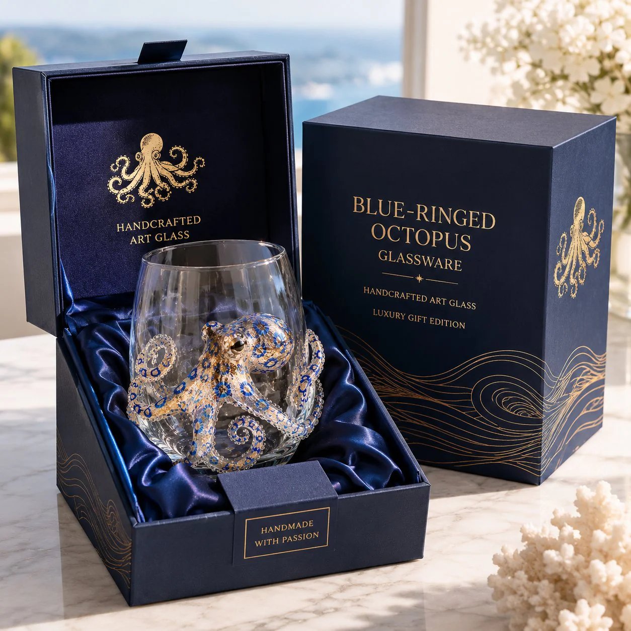 🌊  2026 3D Ocean Animal Artisan Glassware Collection for Fresher Sips, Coastal Elegance & Elevated Home Bar Vibes