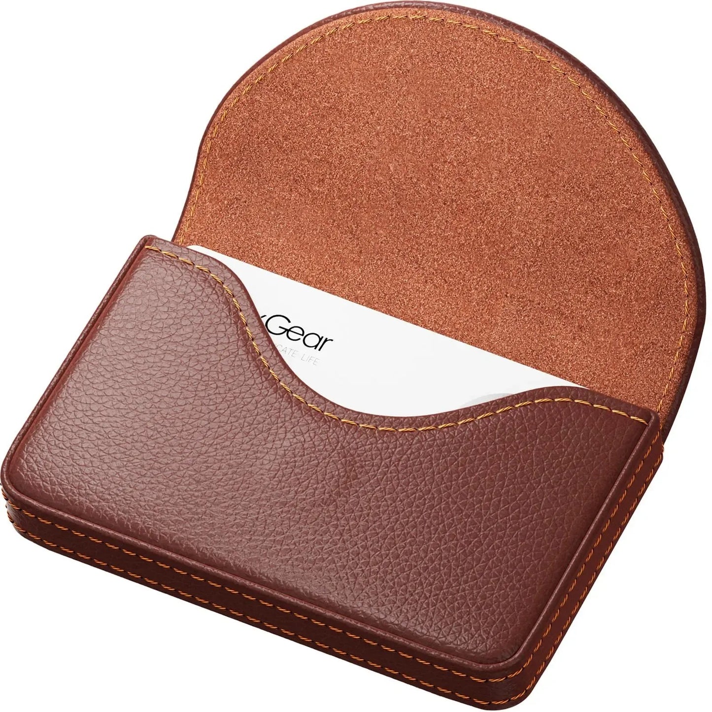 💖Hot 49% OFF💼 PU Leather Business Card Holder – Slim Magnetic Name Card Case