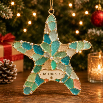 ⏳ Last Day 49% OFF – 🌊 Sea Glass Coastal Christmas Ornament Collection | 8 Ocean-Inspired Designs With Lighthouse, Turtle, Sailboat & More For Beach Lovers, Coastal Homes & Holiday Decor 🎄