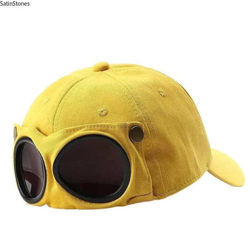🧢🕶Men's Korean-Style Pilot Baseball Cap - 100% Cotton