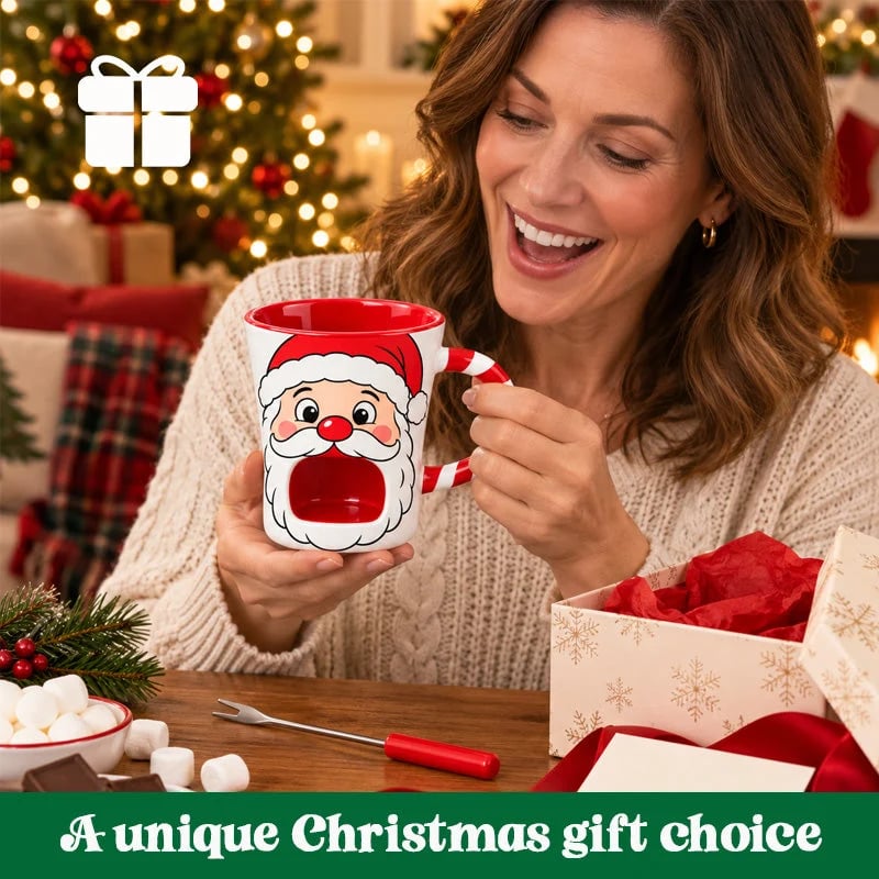 🎅 Christmas Chocolate Fondue Mug | Sweet Holiday Moments