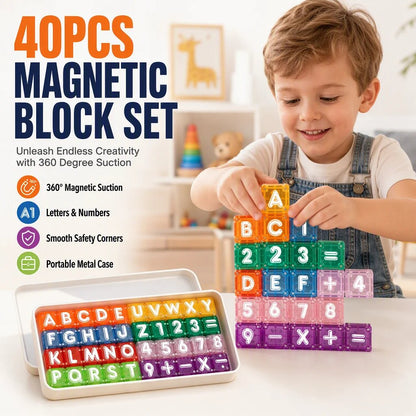 🔥Last Day 49% OFF !! ⏰Magnetic Alphabet Number Cubes for Children