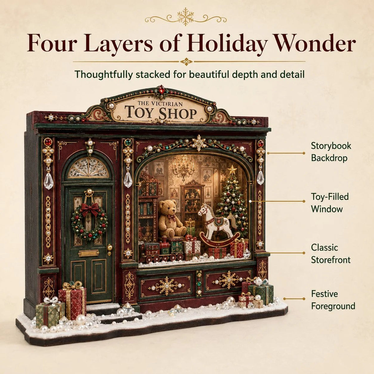 Victorian Toy Shop DIY Craft Kit – Christmas Miniature Decor