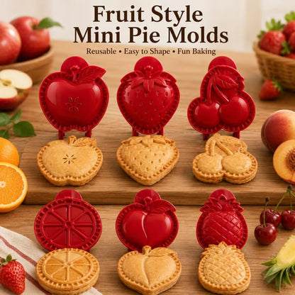 🥧 Beginner-Friendly Reusable Mini Hand Pie Press Mold | 6 Fun Shapes for Easy Filling, Shaping & Sealing of Homemade Pies and Pastries 🍎✨