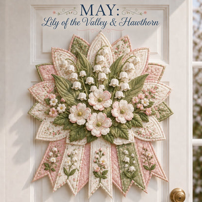 🌸 Beginner-Friendly 12-Month Birth Flower 3D Quilted Wall Hanging Sewing Kit Collection | Complete Kit with Coordinated Fabrics, Sewing Materials & Step-by-Step Guide Included 💕