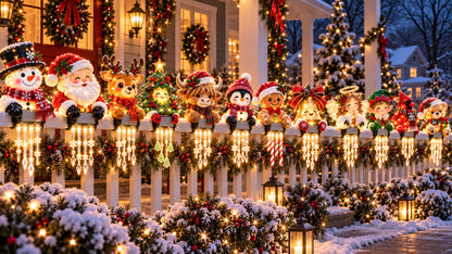 🎄Christmas Character Railing Lights😍