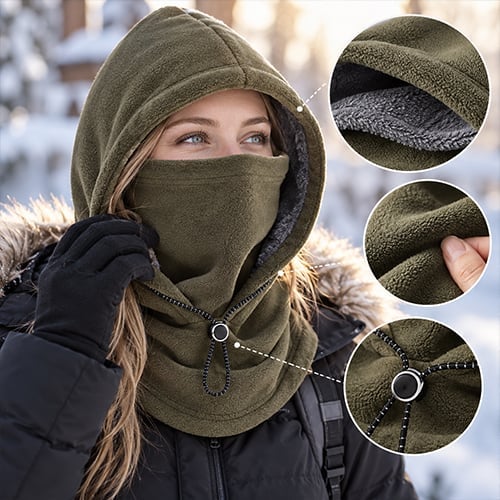 🔥HOT SALE🔥Fleece Double Layer Integrated Hat