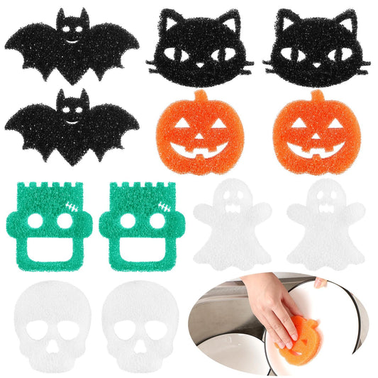 6 Pcs Halloween Cleaning Sponges