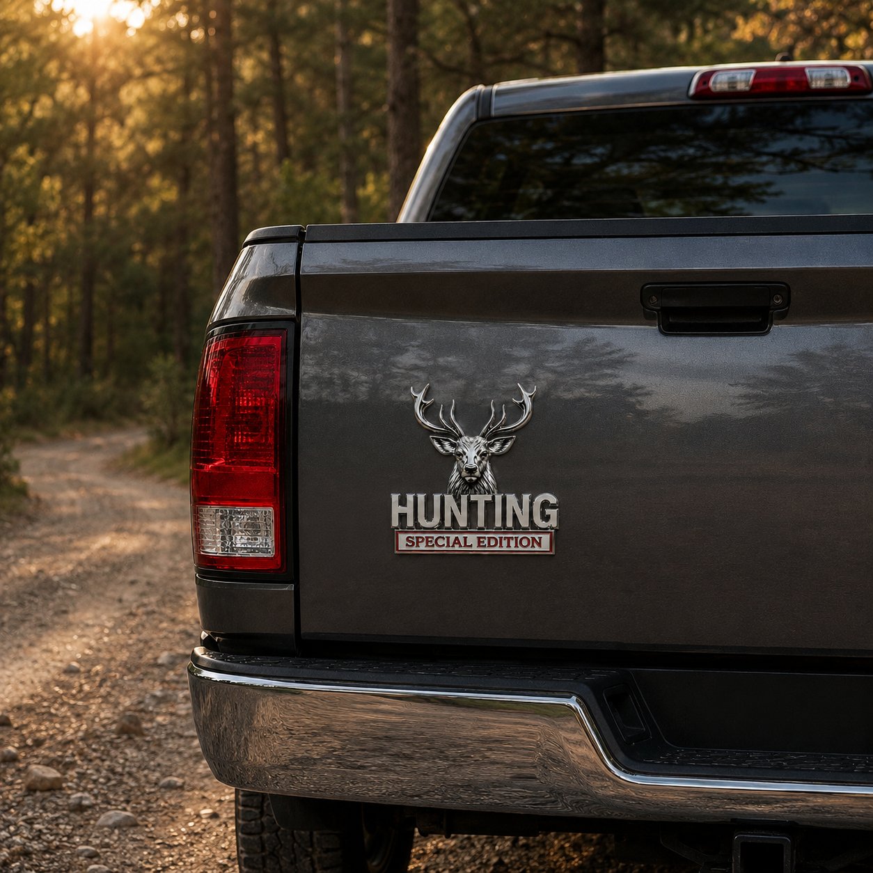 ⭐ HUNTING Special Edition 3D Chrome Metal Car Emblem