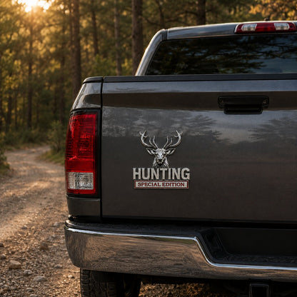 ⭐ HUNTING Special Edition 3D Chrome Metal Car Emblem