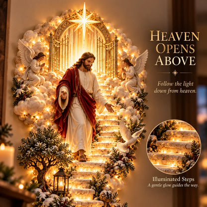✨ Last Day – 60% Off!✨ Jesus Light Of Heaven Christmas Wall Hanging✝️