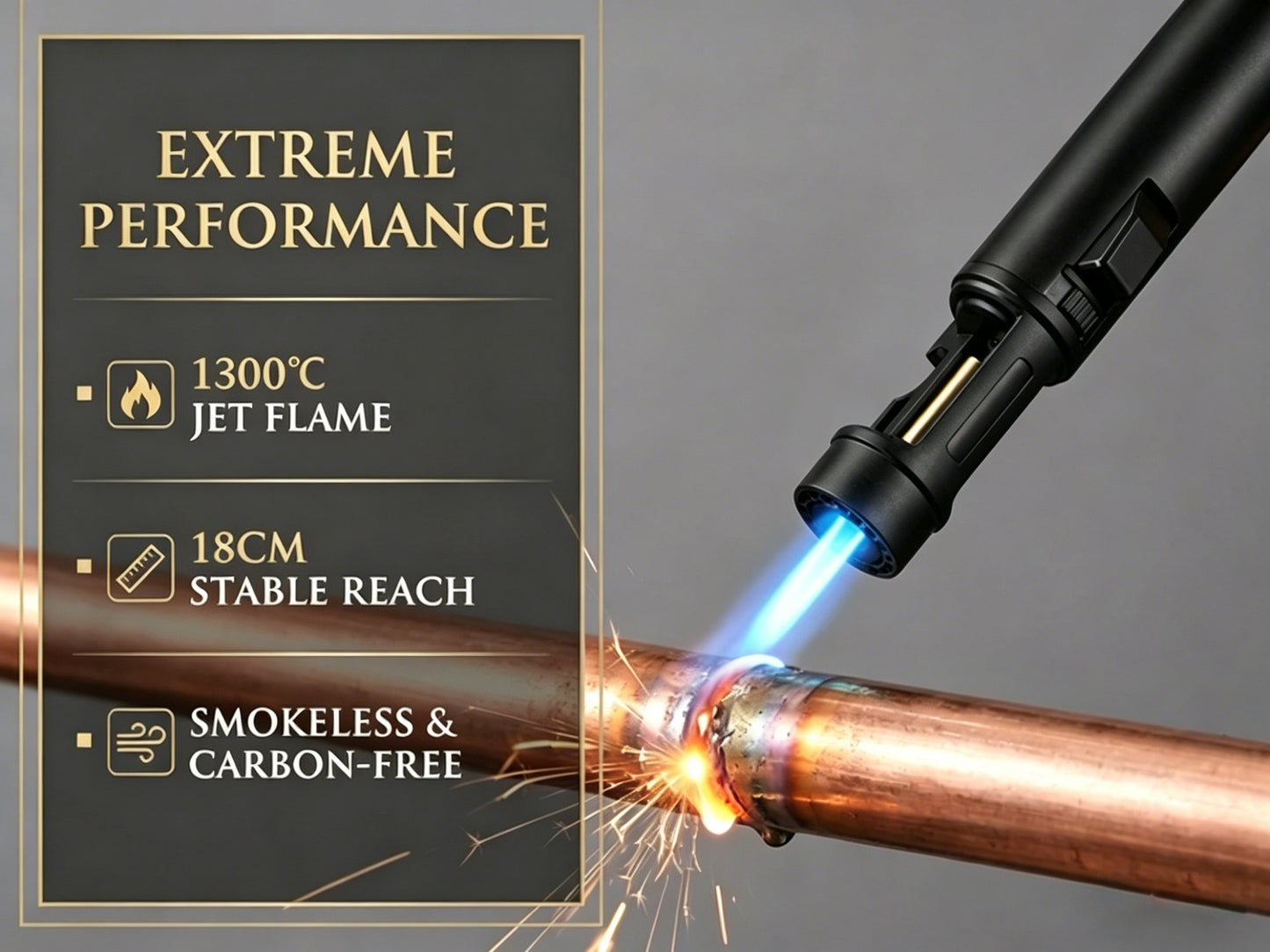 🔥Last Day 50% OFF🔥Portable Torch Lighter-🔥 1300°C of Pure Power – Windproof, Refillable & Ready for Anything! 💨🍳🏕️