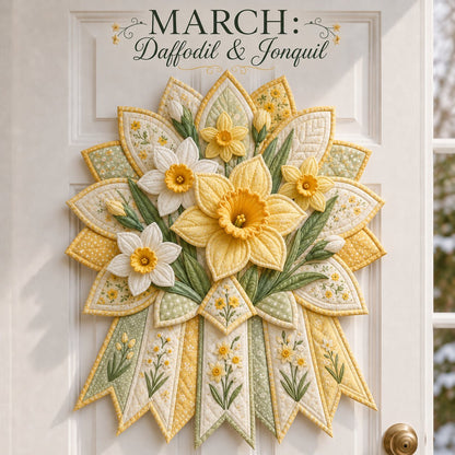🌸 Beginner-Friendly 12-Month Birth Flower 3D Quilted Wall Hanging Sewing Kit Collection | Complete Kit with Coordinated Fabrics, Sewing Materials & Step-by-Step Guide Included 💕