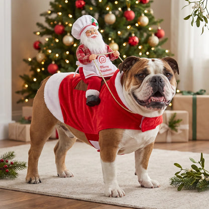 ⭐️🎅 SantaRider™ Christmas Dog Costume-Turn Your Dog Into Santa’s Funniest Christmas Ride! 🐶🎄