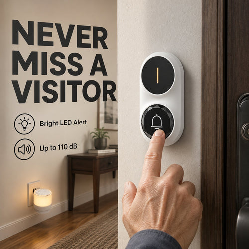 Light-Up Wireless Doorbell & Plug-In Chime