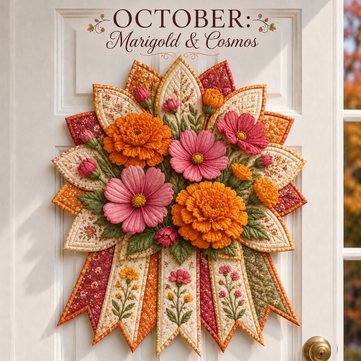🌸 Beginner-Friendly 12-Month Birth Flower 3D Quilted Wall Hanging Sewing Kit Collection | Complete Kit with Coordinated Fabrics, Sewing Materials & Step-by-Step Guide Included 💕