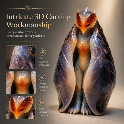 💥 LAST DAY 49% OFF - Handcrafted Natural Stone Cicada-Winged Fairy – Truly One of a Kind