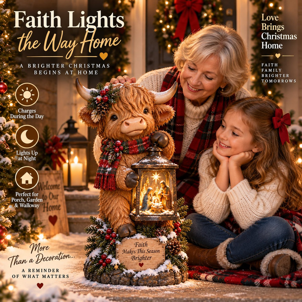 Highland Cow Nativity Lantern™