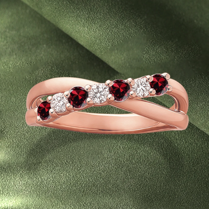 Always In My Heart, Personalized Memorial Birthstone Ring