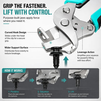 🔧 Auto Fastener Clip Removal Pliers – Quick & Easy Trim Removal Tool