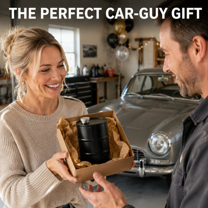 🛢️Novelty Oil‑Drum Shaped Flask | Leak‑Resistant Beverage Vessel for Auto‑Lovers & Man Cave Decor