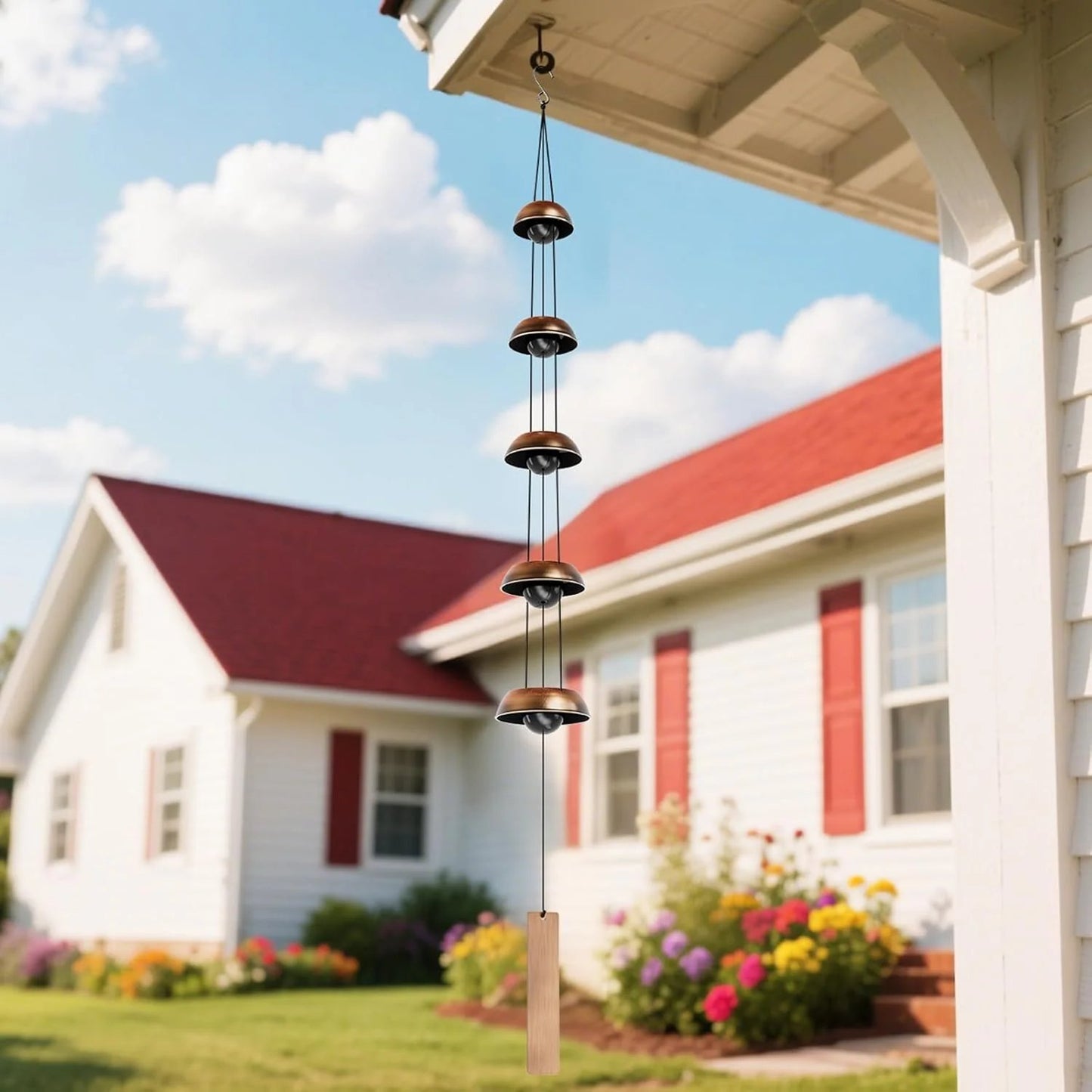🔔 Quintet Brass Wind Chimes (35-inch)