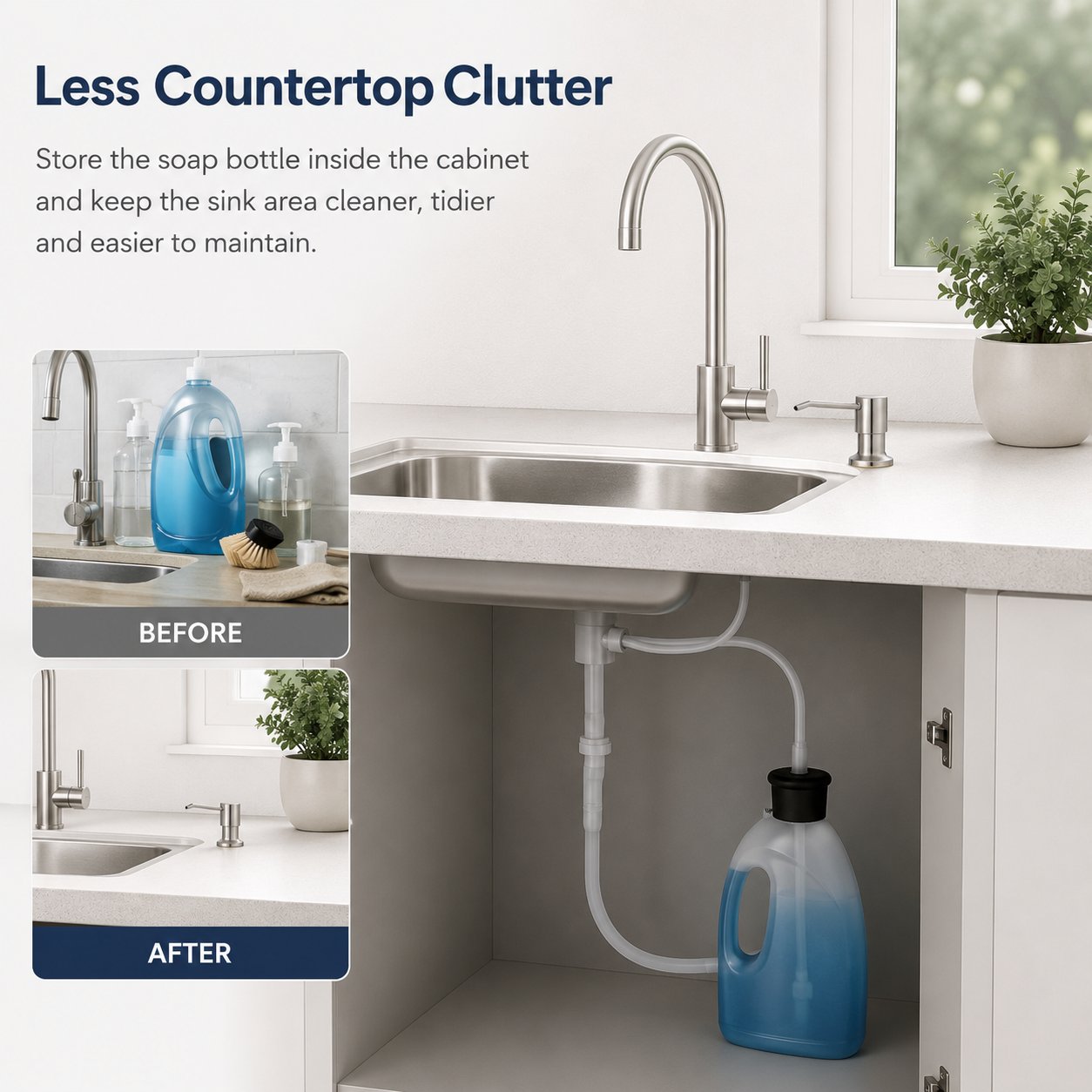 🔥Last Day 50% OFF - Kitchen Sink Soap Dispensers✨