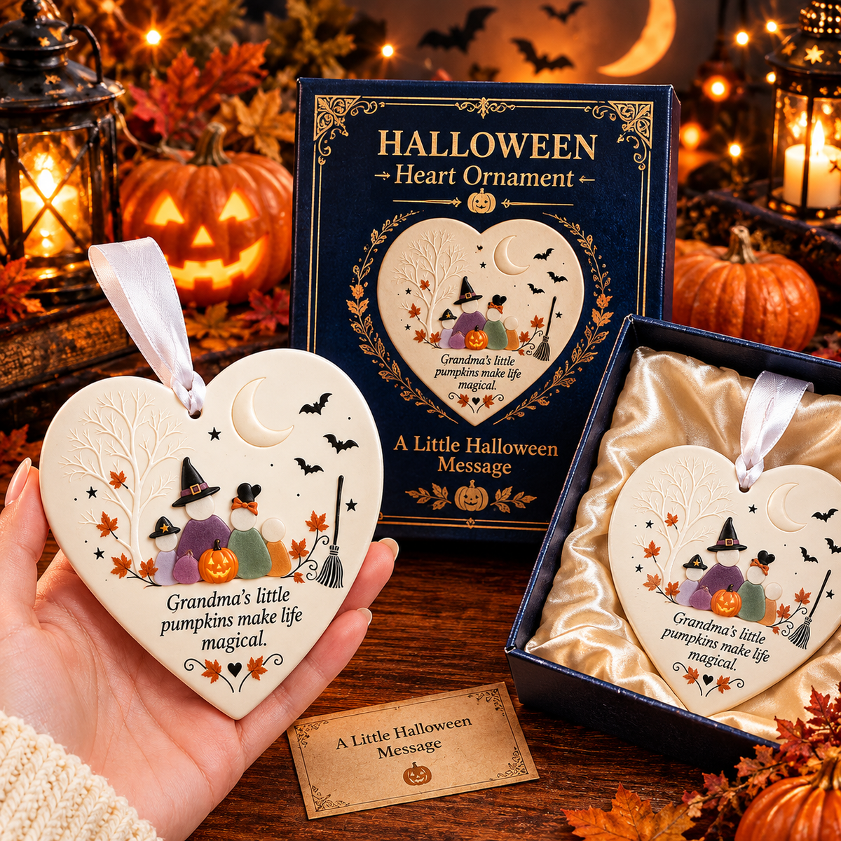 🎃❤️ Fall Family Connection Heart Ornaments | 7 Designs