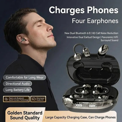 ⚡Limited Time Offer: Save 40% OFF🔥3-in-1 Ultra-Versatile Wireless Earbuds with Power Bank Case